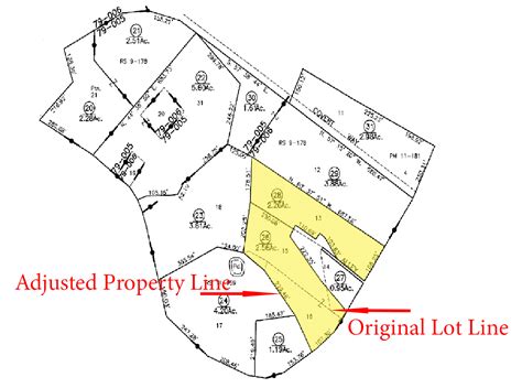 Lot Line Adjustment .